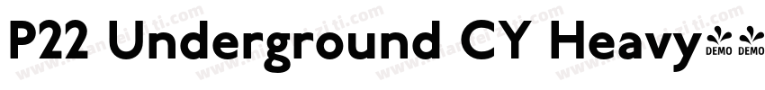 P22 Underground CY Heavy字体转换